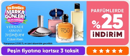 Parfümlerde 2.500 TL'ye %25 indirim