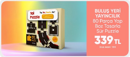 Buluş Yeri Yayıncılık Yol Puzzle - Yap Boz Tasarla Sür 80 Parça Puzzle 339 TL