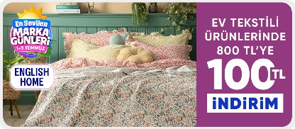 English home 800 tlye 100 tl indirim