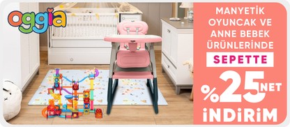 Oggia Marka Manyetik Oyuncak ve Anne Bebek Ürünlerinde Sepette Net %25 İndirim