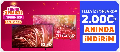 Televizyonlarda 2000 TL Kupon