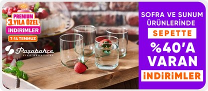 Paşabahçe ürünlerinde Sepette %40'a varan indirim
