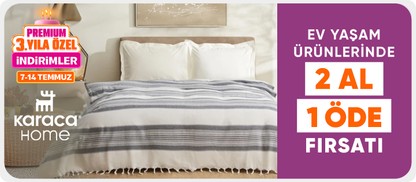 Karaca Home ürünlerinde 2 al 1 öde