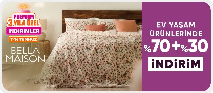 Bella Maison ürünlerinde Sepette %70+%30 indirim