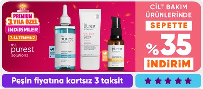 Cilt bakım ürünlerinde sepette %35 indirim