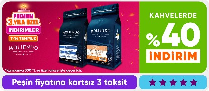 Kahvelerde  %40 indirim*