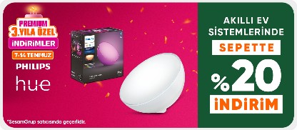 Philips Hue Akıllı Ev Sistemleri Ürünlerinde Sepette %20 İndirim