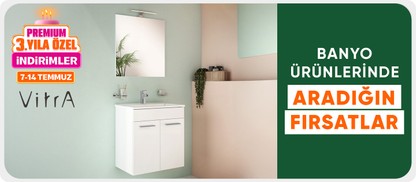 Vitra Markalı Banyo Ürünlerinde  Kaçırılmayacak fırsatlar