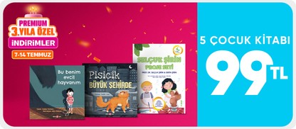 5 çocuk kitabı 99 TL