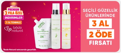 Bade Natural satıcılı seçili ürünlerde 3 al 2öde