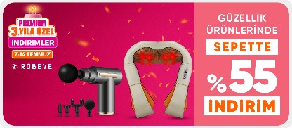 Robeve Markalı Ürünlerde Sepette %55 İndirim