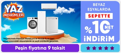 Beyaz eşyalarda  sepette %10 net indirim