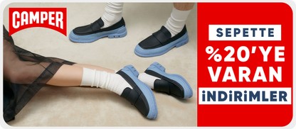 Camper ürünlerinde sepette %20'ye varan indirim