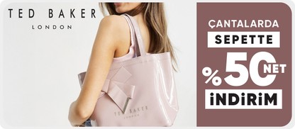 Ted Baker çantalarda sepette net %50 indirim