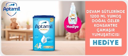 Aptamil Alışverişinize Yumoş Doğal Özler Konsantre Çamaşır Yumuşatıcısı Bebek 1200 ML hediye