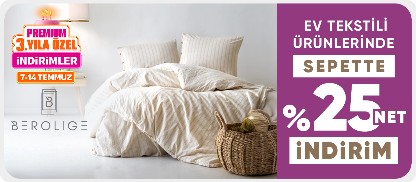 Berolige ürünlerinde Sepette %25 net indirim