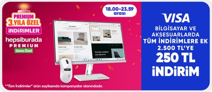 2.500 TL'ye 250 TL indirim