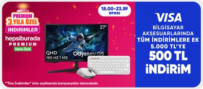 5000 TL'ye 500 TL İndirim