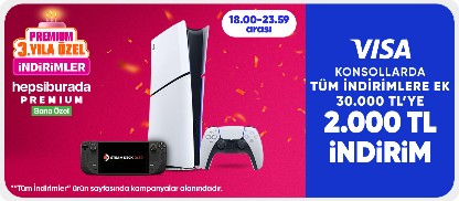 konsollard 30.000 TL'ye 2000 TL İndirim