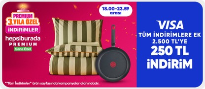 Tüm indirimlere ek 2.500 TL'ye 250 TL indirim
