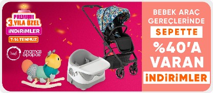 Bagi , Mamas & Papas Bebek Araç Gereçlerinde Sepette %40'a Varan İndirim 