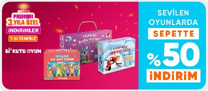 Sevilen oyunlarda sepette %50 indirim