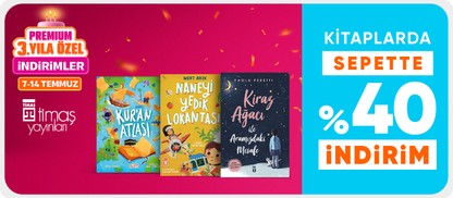 Kitaplarda  sepette %40 indirim