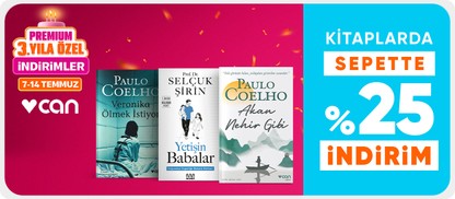 Kitaplarda  sepette %25 indirim