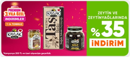 Zeytin ve zeytinyağlarında %35 i̇ndirim*