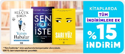 Kitaplarda  tüm indirimlere ek %15 indirim