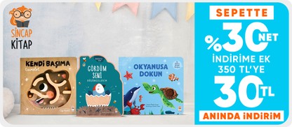 Kitaplarda sepette %30 net indirime ek 350 TL’ye 30 TL anında indirim