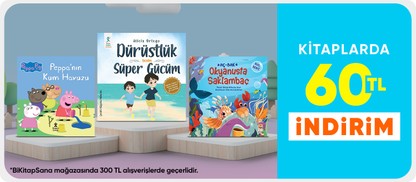 Kitaplarda 60 TL indirim