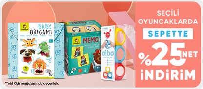 Tırtıl Kids Mağazasında Seçili Oyuncak Ürünlerinde Sepette Net %25 İndirim