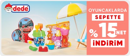 Dede Markalı Yaz Oyuncaklarında Sepette Net %15 İndirim
