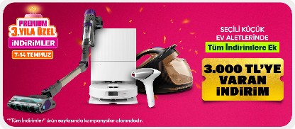 Seçili Küçük Ev Aletlerinde 3000 TL'ye Varan Kupon Fırsatı