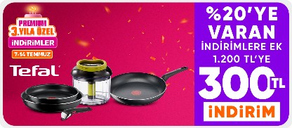 Tefal ürünlerinde Sepette %20'ye varan indirim