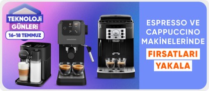 Espresso/Cappuccino Makinelerinde Fırsatlar