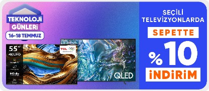 Seçili Televizyonlarda %10 Sepet İndirimi
