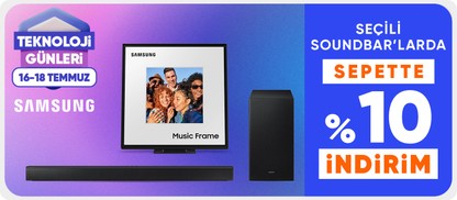 Seçili Samsung Soundbarlarda %10 Sepet İndirimi