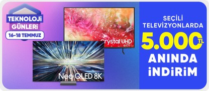 Seçili Televizyonlarda 5000 TL Kupon