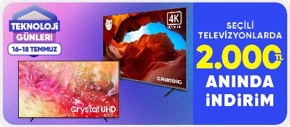 Seçili Televizyonlarda 2000 TL Kupon Fırsatı