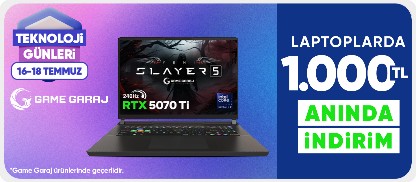 Game Garaj Laptoplarında 1000 TL Kupon Fırsatı