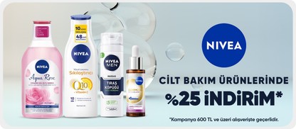 Nivea Marka Ürünlerde 600 TL'ye %25 İndirim