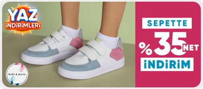 KIDS A MORE ürünlerinde sepette %35 net indirim