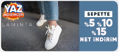Laminta ürünlerinde sepette %5 - %10 - %15 net indirim