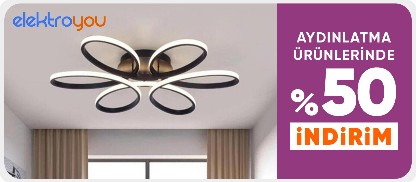 Elektroyou Aydınlatma Ürünlerinde %50 İndirirm Fırsatı