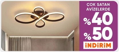 En Şık Avizelerde %40-%50 İndirirm Fırsatı