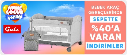 Gulz Bebek Araç Gereçlerinde Sepette net %10 İndirim