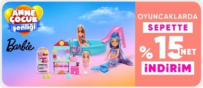 Seçili Barbie Markalı Oyuncaklarda Sepette Net %15 İndirim