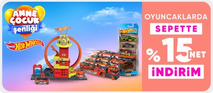 Seçili Hot Wheels Markalı Oyuncaklarda Sepette Net %15 İndirim